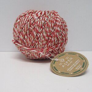 NWT! Aspen Decorative Red & White Baker's Twine Spool